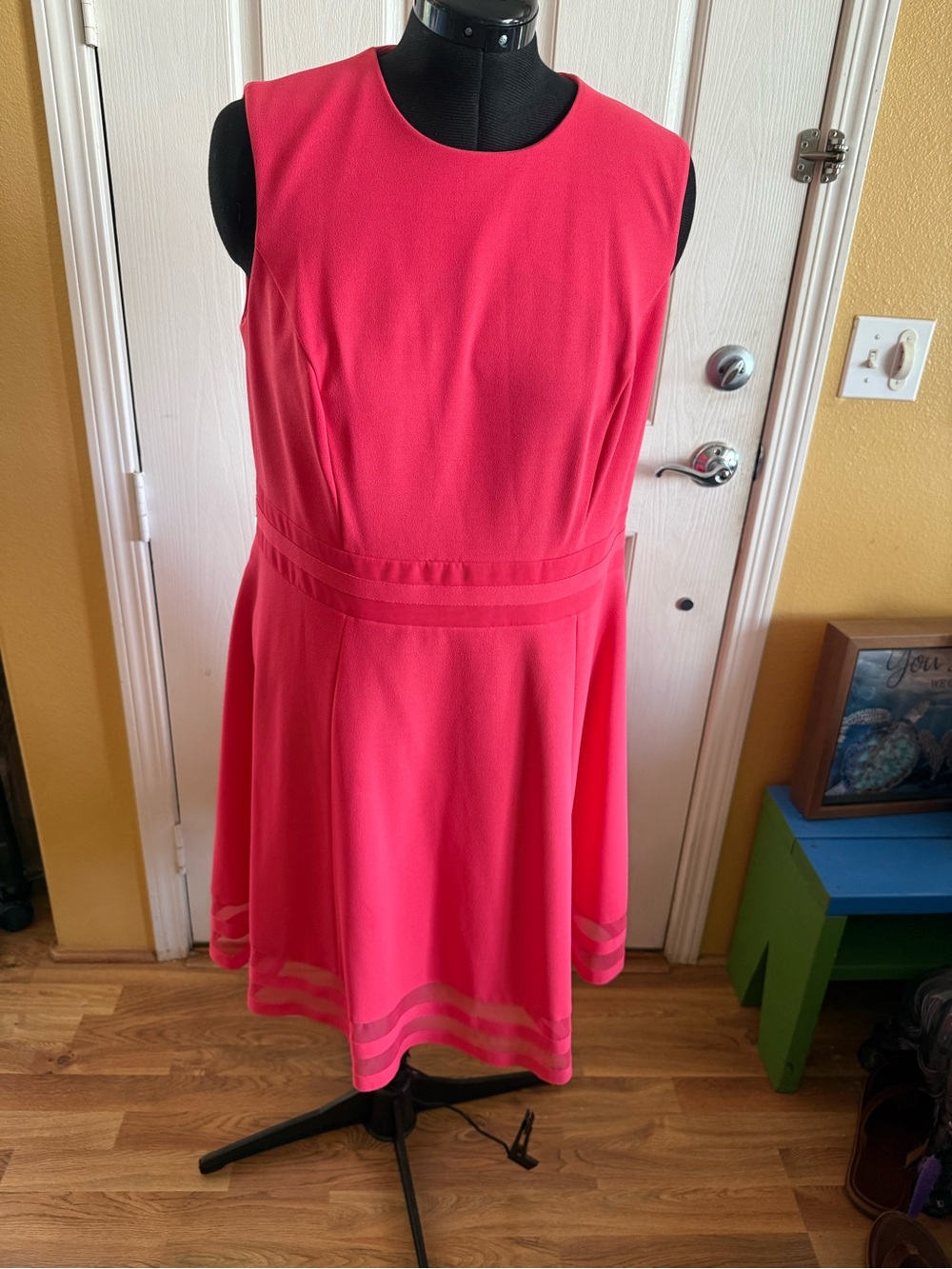 Calvin Klein Hot Pink Midi Dress